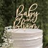 IHLOOTD Decorazioni Torta Baby in Bloom, Decorazioni per Torte Baby Shower, Cake Topper Legno per Compleanno Feste a Tema Accessori per Feste (B)