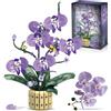 Mavo brix Kit di Fiore di Orchidea Botanica, Set di Vasi per Fiori, Compatibile con la Collezione Botanica Lego per Adulti, Decorazione per Salotto, Ufficio e Casa, 832 Pezzi