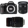 Pentax K-50 + SIGMA 17-70 CONTEMPORARY + SIGMA 70-300 DG APO MACRO Kit fotocamere SLR 16.28MP CMOS 4928 x 3264Pixel Nero