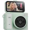 ZYNCUE Telecamera CCD con schermo flip per studenti che documentano esperimenti, laboratori e lavoro sul campo educativo visivamente (verde)