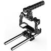 8Sinn Cage for Sony A6300 / A6000 + Top Handle Pro + Universal Rod Support Alu black