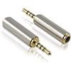 Aiivioll 2 adattatori audio da 3,5 mm maschio a 2,5 mm femmina per smartphone, cuffie, microfono, tablet