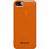 Amzer - Cover morbida in gel TPU per iPhone SE/iPhone 5 / iPhone 5S, colore: Arancione traslucido