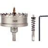 cenyb 80mm(3-1/8") frese a tazza per metallo punte trapano metallo 2 buchette pilota rivestite titanio. Per su metalli duri, acciaio inossidabile, ferro, placo, leghe di alluminio, sega a tazza per legno