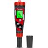 UIUZMAR Misuratore pH EC per Idroponica, pHmetro Piscina Acquario, 4 in 1