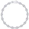 PLANETYS - Bracciale Argento Sterling 925 Rodiato Modello Grana di caffè vuota Larghezza: 6.2 mm