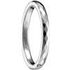 083BASE Anelli da Donna/Uomo Argento 2mm Larghezza Forma Cupola e Design Comfort Fit Stein Unisex Anelli in Tungsteno per, 59（18.5）