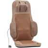 RjcdOPL Sedile massaggiante con riscaldamento, rilassamento muscolare per collo e schiena, funzioni multiple (Massaggio/impasto/compressione calda), velocità regolabile (Beige)