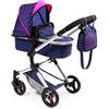 Bayer Design 18454AA Carrozzina per bambole Neo Vario con borsa fasciatoio e cestino per la