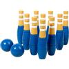 Gioco Del Bowling in Legno da Bambini Bowling in Legno Liscio Birilli per