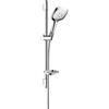 hansgrohe Raindance Select E Set doccia 150 3 getti con asta doccia 65 cm e portasapone, cromo, 27856000