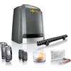 Somfy 2401546 - Slidymoove 600 Motorizzazione per cancello scorrevole | Con 2 telecomandi Keypop, 4 metri di cremagliera, 1 batteria di riserva, 1 lampeggiante e 2 fotocellule