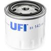UFI Filters, Filtro Olio 23.143.00 | Filtro per Ricambio, Adatto a Auto, Applicabile su Diversi Modelli Arona, Ferrari F., Mosa, Rapid, Slanzi, Dodich