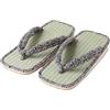 Asayu Japan Sandali Tradizionali Giapponesi in Igusa, Realizzati in Giappone, Tatami Zori, Assorbenti e Resistenti agli Odori - Seigaiha, Taglia Uomo EU 41-44