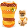 SMALLLEE_LUCKY_STORE Cooles Mesh Cane Cane di Piccola Taglia Canottiera a Righe con Anello a D e Bumble, Gilet Cucciolo, Camicia, Leggera, Traspirante, Chihuahua, Yorkie, Abbigliamento per Gatti