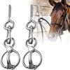 Halorin 2 anelli per cravatte per cavalli: in acciaio inox, accessori per cavalli sicuri e durevoli, anello magnetico per legare e ritirare, aiuta a ritirare il cavallo e alleviare lo stress