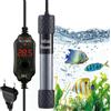 WIYETY Mini riscaldatore per acquario, a prova di esplosione: 50 W, per acquari con indicatore di temperatura, per acquari sotto 20 l, asta riscaldante per serbatoi di pesce e acquario
