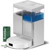 iRobot Roomba® Plus 416 Combo Robot Aspirapolvere Lavapavimenti con Stazione AutoWash™ Autosvuotante, 20.000 Pa, Mappatura LiDAR Multilivello, Asciugatura Mop ad Aria Calda, Bianco