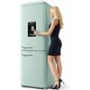 BAKAJI Frigorifero Combinato Vintage con Doppia Porta da 247 Litri, Frigo Salvaspazio con Dispenser d'Acqua e Maniglie Ergonomiche Design Retrò, Dimensioni 60 x 60 x 178 cm (Verde)