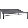 Spetebo Tetto di ricambio per gazebo 300 x 250 cm, colore grigio, universale, con occhielli e chiusura in velcro, accessorio per gazebo da giardino, protezione solare