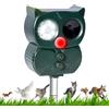 Coves Repellente per Gatti, Dissuasori per Piccioni, Ultrasuoni Repellente Gatti Solare con Flash LED, Ultrasound Repellente per Animali, IP65 Impermeabile per Cani, Uccelli, Topi, Volpi