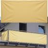AJALGZ Frangivisto Balcone 0.95x1.5m | Telo Copri Ringhiera PES 160g/m² Impermeabile | Schermo Privacy Oscurante e Anti-UV con Occhielli | Protezione Vento per Esterno, Giallo