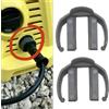 WheatThrive Clip a C, connessione rapida, accessorio per idropulitrice auto, adattatore Karcher, per K2 K3 K4 K5 K6 K7, grigio, confezione da 2