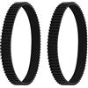 Create idea 2X Cinghia di Trasmissione in Gomma Nera Passo 3 Mm Larghezza 10 Mm 77 Denti Circonferenza 231 Mm Cinghia Dentata Ad Anello Chiuso Compatibile con Black & Decker Tosaerba