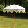 ZhuiFengAA Ombrellone Giardino 180 Cm con Frange, Ombrellone Spiaggia per Esterni, Stecche con Pulsante di Inclinazione E Borsa per Il Trasporto, Ombrellone Picnic con Nappe E Protezione UV 50+
