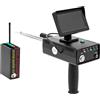 DDTABASE Rilevatore di metalli portatile, rilevatore di metalli, rilevatore d'oro, 100 metri, profondità di 30 metri, con microprocessore e conduttività riflettente, display a LED per oro, argento, rame e