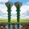 Keero Dissuasori per Talpe, 2 Pezzi Dissuasori per Topi, Repellente per Talpe, Ultrasuoni per Talpe, Dissuasori per Serpenti, Dissuasore Solare per Giardino e Campeggioi, IP65 Impermeabile-Verde