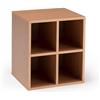 G.A. Cubotto Libreria Jolly - Mobiletto Libreria In Finitura Faggio - Cubi da arredo -Divisorio libreria - Mensola portaoggetti - Ingresso Soggiorno Camera da letto