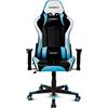 DRIFT GAMING Chair -DR175BLUE- Sedia da gioco professionale, similpelle, braccioli regolabili 2D, pistone classe 4, girevole, meccanismo a farfalla, cuscino lombare e cervicale, nero/bianco/blu