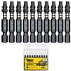 SabreCut 10pcs SCTX2550_10 50mm TX25 T25 Inserti impatto Robusto