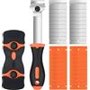 Flintronic Raschietto, 2pz Manico Lungo+20 Lame