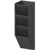 Yamazaki 10097 TOWER Portapenne Magnetico, nero,Acciaio/Magnete/Silicone, minimalistisch, 6,2 x 6,2 x 20,8 cm (L x L x A)
