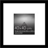 Americanflat Cornice 40x40 cm Nera - Cornice Quadrata da 20x20 cm con Passepartout o da 40x40 cm senza Passepartout - Pannello Protettivo in Plastica