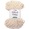 Stafil Filled Ropy Ø 6 mm, Filato Effetto Corda 250 g ~ 50 m, 70% Cotone Riciclato e 30% Poliestere, per Cestini, Decorazioni e Lavori a Uncinetto, Colore Crema