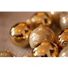 KREBS & SOHN HEITMANN DECO Krebs & Sohn Decorazioni per LA CASA - Set di 20 Palline di Natale in Vetro, da Appendere, 5,7 cm, Marrone/Argento/Oro, Diametro: 5,7 cm.
