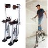 BrightFootBook Stilts Per Cartongesso In Alluminio,Trampoli Regolabili 61-100Cm (24-40In),Trampoli da Pittore,Cavalletto Uso Manutenzione,Trampoli da Pittore Drywall Stilts Strumento Professionali,Silver