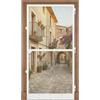 Kidsgigglz Zanzariera per porta, 120 x 240 cm, con telaio in alluminio, ritagliabile individualmente, resistente agli strappi e durevole, per porta scorrevole del soggiorno, bianco