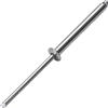 JIANDAXIN 50 rivetti ciechi extra lunghi in acciaio inossidabile, rivetti divisi a gambo lungo, lunghezza estesa, resistenti alla corrosione, resistenza alla trazione e al taglio elevata (5/32 x1-3