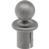 Fenau | Pomello per tubo a sfera per Ø 48,3x2,5-2,9 mm | acciaio S235JR, grezzo