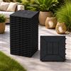 Ma Maison Set di Piastrelle in Plastica 30x30x2h cm - Pavimento Esterno, Giardino, Sistema a Incastro, per Terrazza, Patio, Resistente - Set da (36, Antracite)