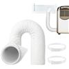 Generico Guaina Isolante Per Tubo Condizionatore Portatile con 2 cinghie regolabili | manicotto isolante portatile per tubo AC - protezione termica tubi per tubi 12,7 e 15 cm appartamento casa ufficio garage