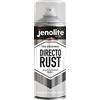 JENOLITE Directorust vernice spray lucida metallizzata | ARGENTO | Vernice multisuperficie | Primer, fondo e finitura all-in-one | 400 ml