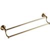 BOATX Retro Bagno Doppio Porta asciugamani da parete, 60 cm, Doppio strato, Porta asciugamani da bagno in ottone (ottone anticato)