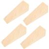 HENGBIRD 4 Pezzi cunei legno piccoli fermaporta mobili ferma porta ante pavimento cucina angolazione blocca 10x3x3cm