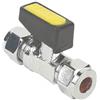 ODSUPPLIES Mini valvola a sfera a leva da 8 mm (nota come valvola a sfera da 8 mm/valvola a sfera per gas/valvola di intercettazione/valvole a sfera diritte per gas/valvola di isolamento del gas disponibile