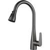 LAKKOAKOAA Rubinetto Cucina Rubinetto Lavello Con Doccetta Estraibile, 2 Modalità, Stile Moderno Girevole A 360 ° Monocomando Acciaio Inossidabile Miscelatore Cucina, Rubinetto Lavello Cucina, Grigio